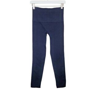 Spanx Sz Large Leggings Black NWOT Ankle Ponte Knit Slimming Shapewear Pants